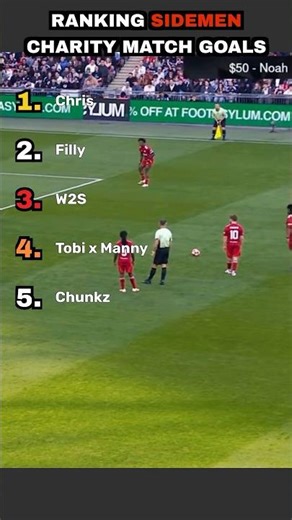 RANKING THE BEST SIDEMEN CHARITY MATCH GOALS