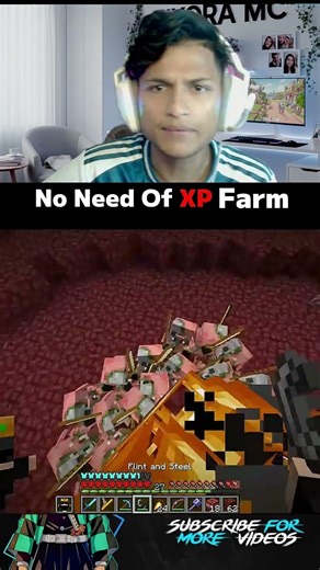 REACTION SERIES || PART-16 || no need XP 😍#herobrine #shorts #minecraft #gaming