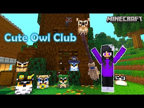 Breeding CUTE OWLS in Minecraft / Free Owls Addon for Minecraft