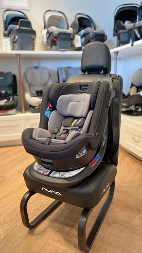 The Nuna REVV: not your regular car seat, but a rotating car seat! This makes getting your child in and out of the car seat a breeze. You can use this seat for that little newborn until that cutie is 40 lbs. BabyCubby.com⚡️ #nunarevv #nuna #carseat #babygear #nunacarseat #parenting #rotatingcarseat #cpst #cpstech #carseatsafety | The Baby Cubby