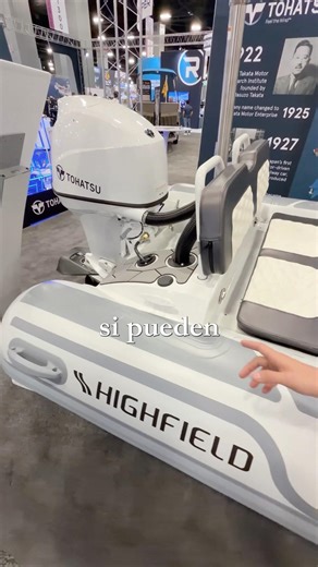 Highfield dinghy para 4 personas con casco completo de aluminio. #dinghy #miami #yacht #boating
