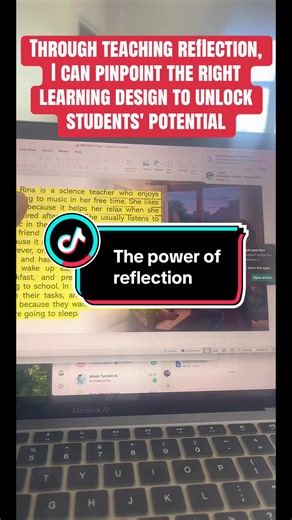 Through teaching reflection, I can pinpoint the right learning design to unlock students' potential#legitimacymatters #PersonalGrowth #TeachingWithPassion #hearttohearttalks #reflective