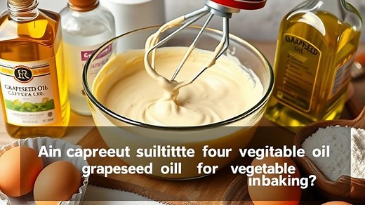 can you substitute grapeseed oil for vegetable oil in baking? - Test Food Kitchen