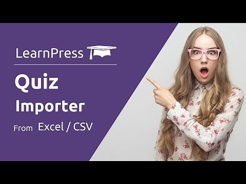 LearnPress : Quiz Importer from Excel or CSV