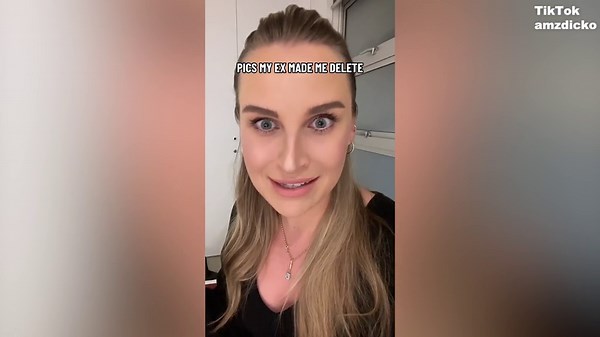 Woman shares pictures her 'ex forced her to delete'