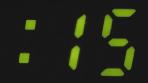Countdown on a digital counter - Free Stock Video