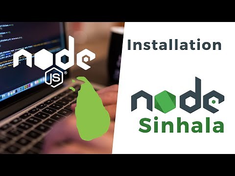NodeJS Sinhala - Installation