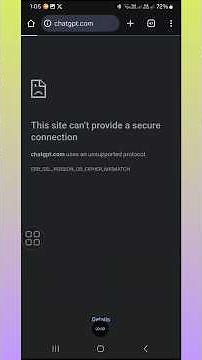The client and server don't support a common SSL protocol version or cipher suite