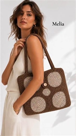 Handmade Crochet Tote Bag | Melia by Grace Note | Made in Greece