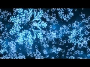 Cozy Neon Blue Snowflakes - 4K Relaxing winter background with no music - Cozy Loop
