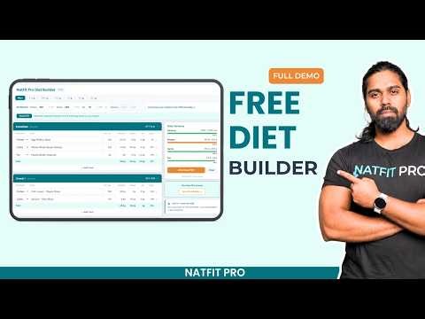 How to Build a Free Meal Plan Online with NatFit Pro Diet Builder
