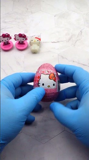 🐱 ASMR Hello Kitty Chocolate Surprise Egg Unboxing! 🍫 Satisfying No Talking Toy