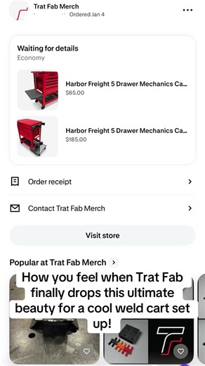 Gonna be building the ultimate welding/cutting tool cart around. Super excited for this set up gonna use the one and not my oxygen and acetylene torch set up and then put my welder on the other side first set up, I’ve seen that accommodates about 7 and 9 inch tanks #fyp #mechanic #dieselmechanic #tools #welding