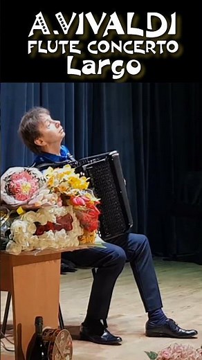 Vivaldi – Flute Concerto in C major (RV 443), Largo (2/4) #vivaldi #largo #flute #accordion #rv443