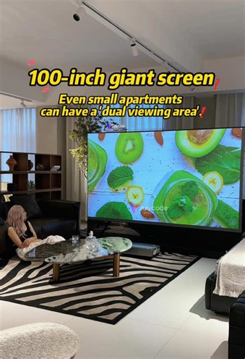 I newly purchased this ultra-short throw projection screen for my home theater, and the user experience is excellent. #Home Cinema # Laser TV Cabinets For UST Projector#100
