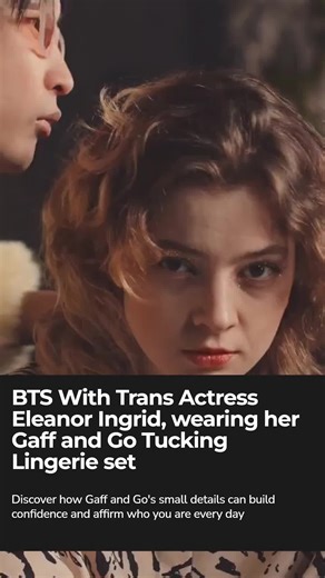 BTS With Trans Actress Eleanor Ingrid, wearing her Gaff and Go Tucking Lingerie set How do accessories boost your gender expression? Accessories aren't just add-ons—they're powerful tools in gender-affirming fashion. They build confidence, complete your look, and affirm your identity every day. What's your go-to accessory that makes you feel most yourself? ………….. Gaff & Go is a Trans Lingerie Swimwear & Accessories Brand for Pre-op Transgender women, Non-Binary People & those who Tuck. www.gaffa