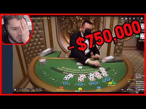 AdinRoss Loses $750,000 | High Stakes BlackJack