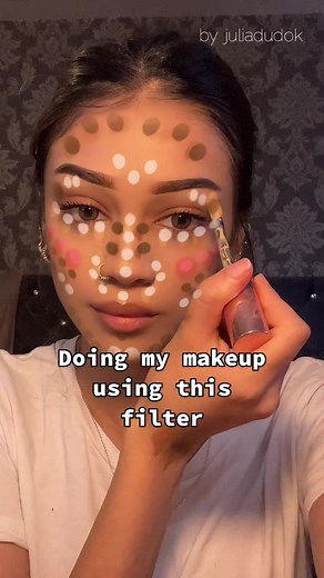 Makeup Challenge Using TikTok Filter - Full Face Tutorial