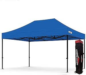 Extreme Canopy Heavy Duty Steel Instant Pop-up Canopy (10'x15', Blue)