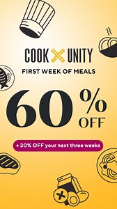 Don't miss out on our Black Friday sale! Get 60% off your 1st week 20% off your next 3 weeks. But hurry, this sale ends soon! | CookUnity