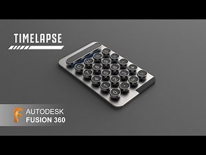 Designing & Rendering Calculator using Autodesk Fusion 360 & Keyshot 3d | Timlapse 2