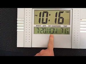 Como mudar hora no relógio de parede digital