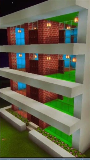 Minecraft में 4 Floor Modern Building | Super Clean Design