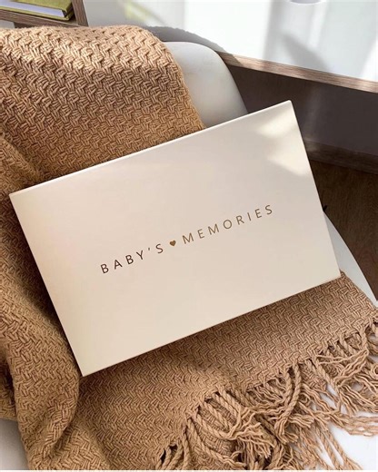 Baby Keepsake Memory Box – First Year Milestones, Neutral Newborn Gift - Etsy