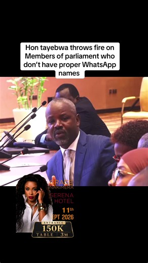 Hon tayebwa throws fire on Members of parliament who don’t have proper WhatsApp names #binmedia #fyp #wabombacolline #foryoupage #speakership