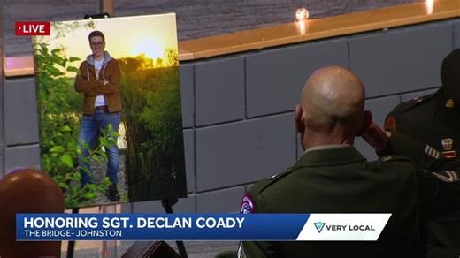 Watch full celebration of life for slain Iowa soldier Sgt. Declan Coady | Haystack News