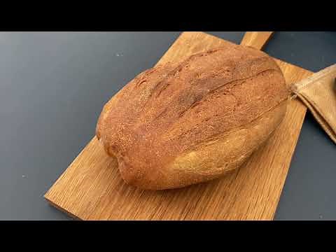 Håndæltet surdejsbrød. Bagt i Airfryer.