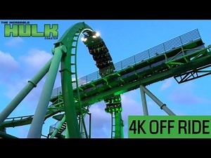 Incredible Hulk at Dusk/ Nighttime (4K OFF Ride POV)- Universal’s Islands of Adventure, Orlando, FL