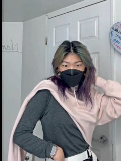How to style wolfcut with hair straightener ✨