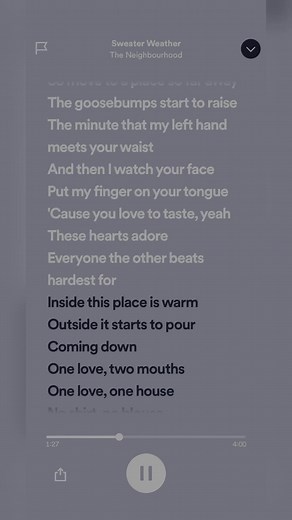 Sweater Weather Watcher Song | Spotify Playlist For You