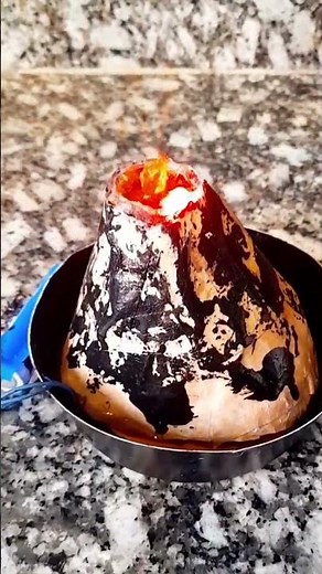 How To Make Volcano At Home || School Project Volcano