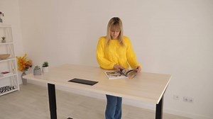 Progressive Desk L Shaped Standing Desk 78"x60", 3 Stages Height Corner Stand up Electric Adjustable desks, Triple Motor -Bright Beech, White Frame