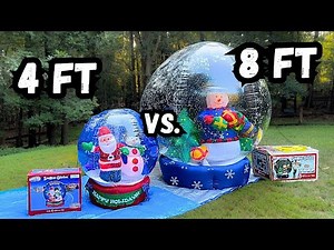 [REVIEW] 2005 Vs. 2005 Gemmy Airblown Inflatable Christmas Snow Globes