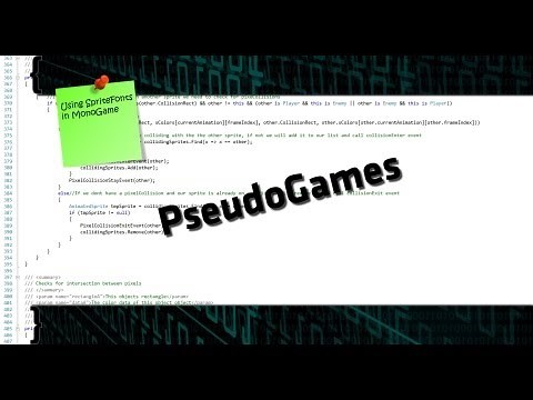 Tutorial #01 - Drawing text in MonoGame / XNA with a SpriteFont