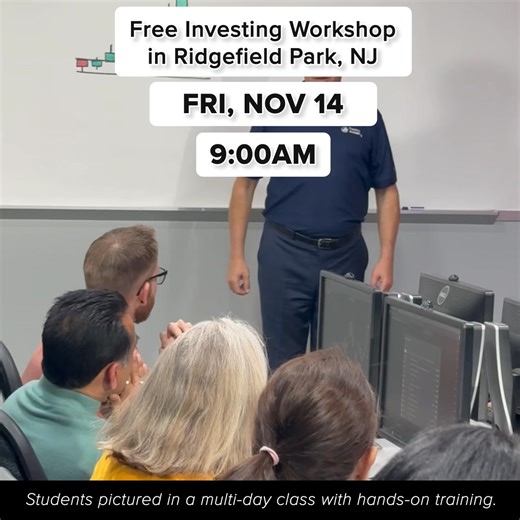 👉 𝗔𝘁𝘁𝗲𝗻𝗱 𝗧𝗵𝗲 𝗙𝗥𝗘𝗘 𝗜𝗡-𝗣𝗘𝗥𝗦𝗢𝗡 𝗧𝗿𝗮𝗱𝗶𝗻𝗴 𝗪𝗼𝗿𝗸𝘀𝗵𝗼𝗽! ✅ Two-hour live workshop at one of our education centers ✅ Weekly stock trade samples from some of our most popular instructors ✅ Trading QuickStart Kit packed with 𝟭𝟬 𝗺𝗶𝗻𝗶-𝗹𝗲𝘀𝘀𝗼𝗻𝘀 𝗼𝗻 𝗱𝗶𝗴𝗶𝘁𝗮𝗹 𝗮𝘀𝘀𝗲𝘁𝘀, 𝘀𝘁𝗿𝗮𝘁𝗲𝗴𝘆 𝗮𝗻𝗱 𝗺𝗼𝗿𝗲 👉 Do you think Wall Street uses the news and tips from their brother-in-law to decide when to buy and sell? 👈 𝗝𝗼𝗶𝗻 𝘂𝘀 𝗳𝗼𝗿 𝗮 𝗳𝗿𝗲𝗲 𝗶𝗻𝘁𝗿𝗼 