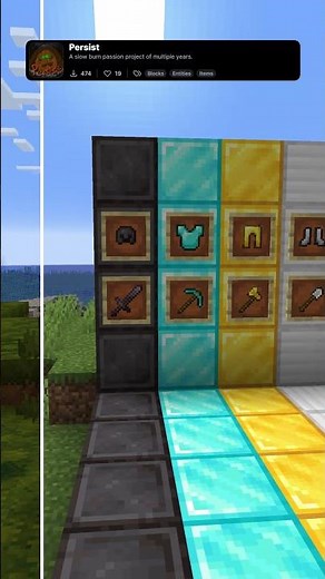 Persist: Best 16x16 Minecraft Texture Pack #minecraft #txt #texturepack #shorts #mc