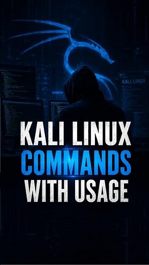 Kali Linux Commands with Usage #kalilinux #ethicalhacking #ethicalhacker