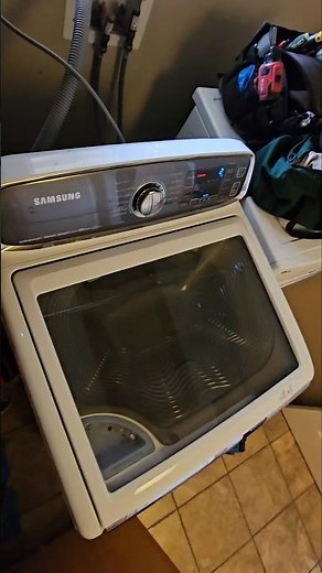 washer Samsung top load buzzing from the back. not draining