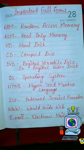 Some important computer abbreviations || Common computer abbreviations #computer