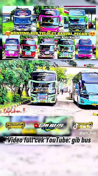FULL BUS TELOLET BASURI 🥳 #Busmania #telolet #basuri #fyp