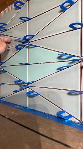 Fireclay Tile | Scalene Triangle coming in hot! - + Install: @_tilebro - Tile Shown: #fireclayscalenetriangle in #fireclayseedling and... | Instagram