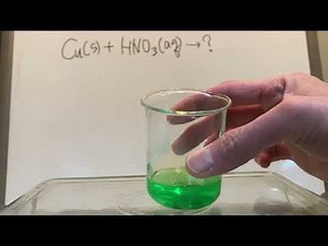 [화학실험] 구리 질산 반응 Cu HNO3 rxn Copper Nitric acid 10원짜리 동전 coin Cu 도금 Al 일산화 질소 이산화 질소 기체 발생 NO NO2 gas