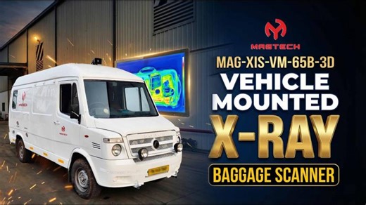 Vehicle Mounted X-Ray Baggage Scanner | Make in India | Atmanirbhar | Force Motors | AI | Leelaadevi Magtech