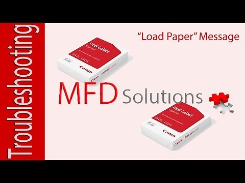 Load paper message Canon iR ADVANCE - MFD Solutions