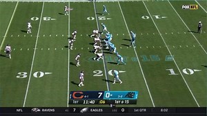 Teddy Bridewater hits D.J. Moore in stride for 22-yard gain