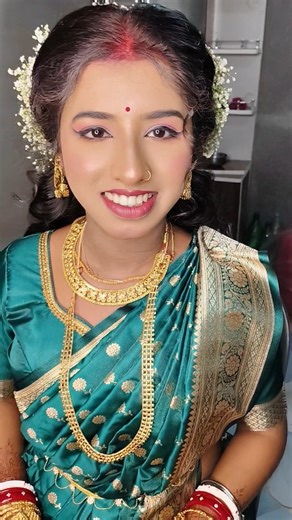 real reception bride ✨💫 #youtubeshorts #receptionbridalmakeup #fllowers #viralsongs #wedding